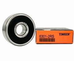 (4Pcs)TIMKEN 6301-2RS 12X37X12MM Double Rubber Seal Ball Bearings 6301RS