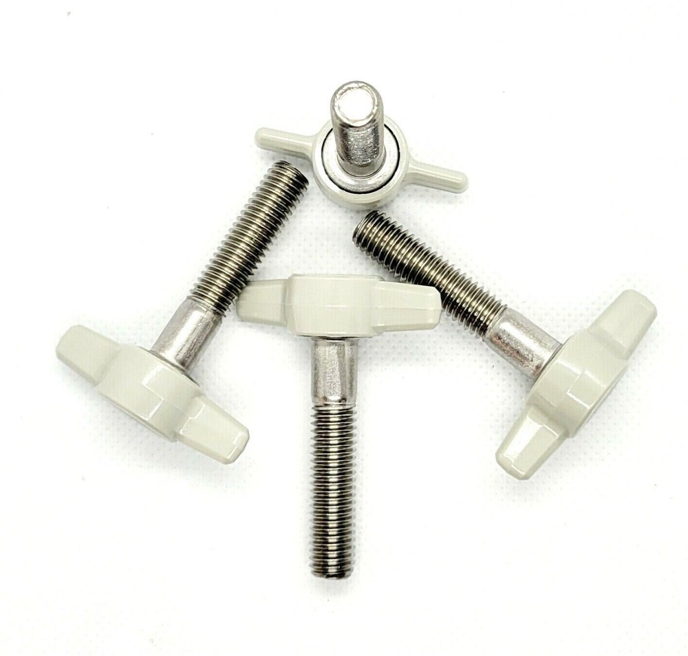 3/8″ Thumb Screw T Bolts Gray Plastic Tee Wing Clamping Knob Stainless Steel