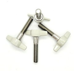 3/8″ Thumb Screw T Bolts Gray Plastic Tee Wing Clamping Knob Stainless Steel