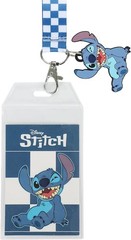 Stitch Blue & White Checkered Lanyard, 22″