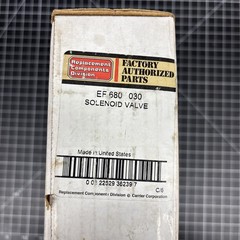Carrier EF680030 Liquid Line Solenoid Valve FAP OEM NOS Factory Authorized Parts