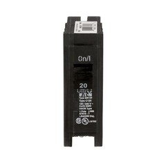 Eaton BR120 20A 1-Pole Plug-On Type BR Circuit Breaker 3 L x 3 H x 1 W in.