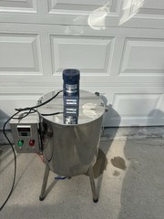 30L Heated Mixing Filling Machine Stainless Steel Wax Cream Lotion Tank Tested