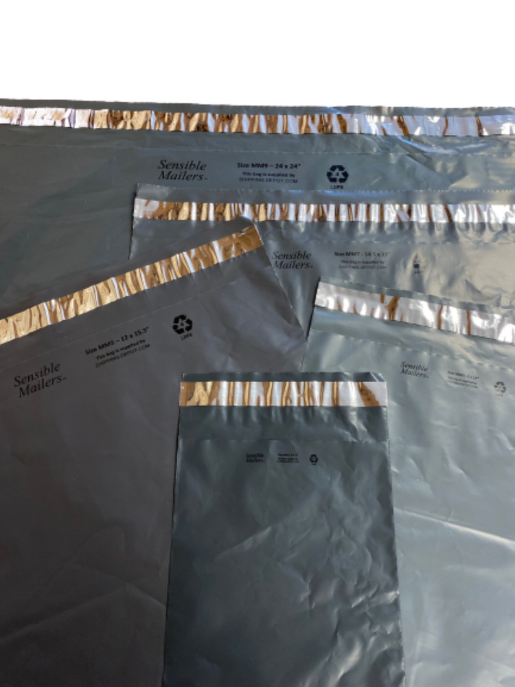 50 Bags 24×24″ Eco-Friendly 100% Recycled Poly Mailer – Sensible Mailers?