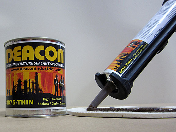 Deacon 8875-THIN (10.3 oz. Tube) High Temperature Sealant, 150°F to 1800°F