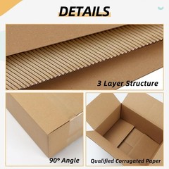 Versatile 6x6x6 Inches Kraft Cardboard Shipping Boxes – Ideal for Small Items