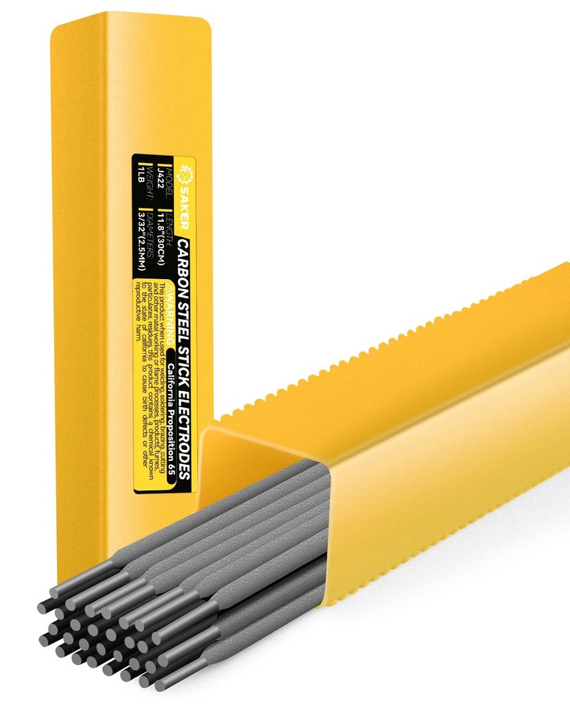 Saker E6013 Welding Rod 3/32” 1-Pound Carbon Steel Stick Electrodes