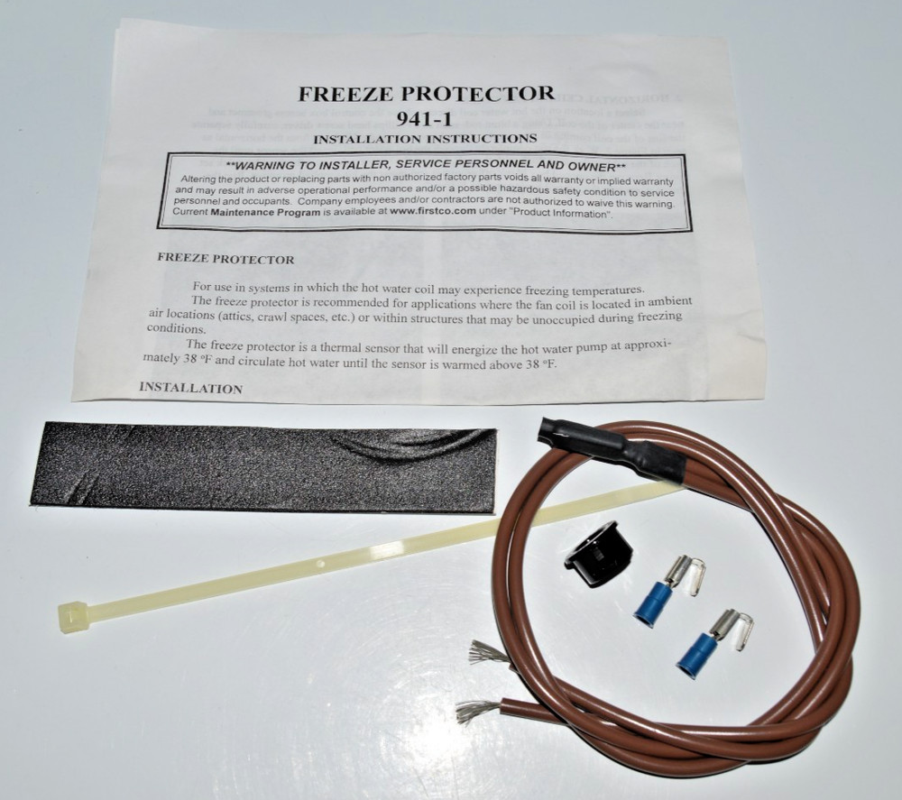First Company 941-1 HVAC Freeze Protector Kit 24V. NEW