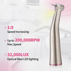 Dental Electric LED Brushless Micro Motor 1:5 Increasing Handpiece 3 Speed Range