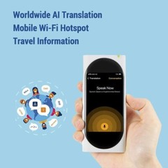 2-in-1 AI Translator Device & Voice Recorder Transcriber, 100+ Languages