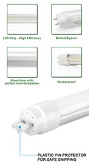 25 PACK LED G13 4FT 4 Foot T8 Tube Light Bulbs 18W 6500K Clear LENS Fluorescent
