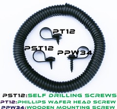(500 PACK) PHILLIPS WAFER HEAD SCREWS TWINFAST THREAD BLACK PHOSPHATE #8 X 1/2″