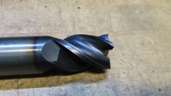 Hanita 4VP5S carbide 4fl endmill 1-1/8″ LOC REGROUND to 25.15mm and recoated