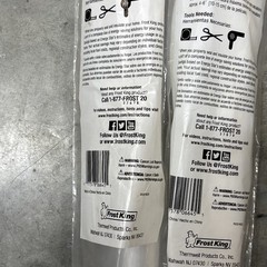 2 Frost King 84 x 300 Insulation Window Shrink Film (180 Ft Total In Each Roll)