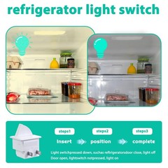 Refrigerator Door Light Switch – Compat w/ Whirlpool, GE, Maytag, Amana, Kenmore
