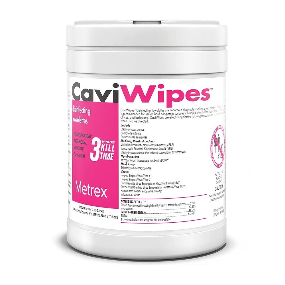 Metrex CaviWipes – Cavicide Germacidal Cleaner Wipes 160 ct