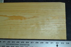 Yellow Pine Raw Wood Veneer Sheet 9.5 x 33 inches 1/42nd N5942-89