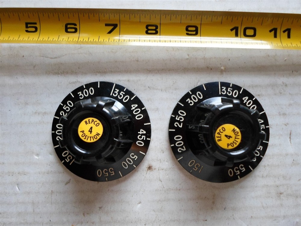 Lot of 2: REPCO 4 Position Four Position Black Dial 150 – 550. White Letters