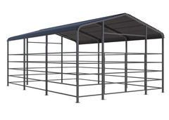 2026New 13×20FT Metal Livestock Shed Steel Shelter Cowshed for Farm Animal