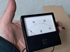 Voltmeter DC 30V – M42300 – 80x80mm(3″x3″) – analog ussr Voltmeter 1988