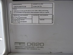 PTS D620 Frequency Synthesizer Test Source 1-620 MHz D620RHT1G