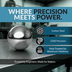 (50 Pieces) 3/4″ Inch Carbon Steel Bearing Ball (G500 Precision)