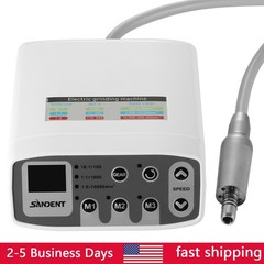 Dental Electric LED Brushless Micro Motor/1:1/1:5 Increasing Handpiece Black