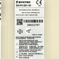 Syntec S08-SPD32B1-185 CNC Spindle Drive 18.5kW 42A 380-440V 3PH VFD 400Hz