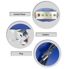 Semi-Automatic Pallet Strapping Machine (110V, 870W, PP Strap, 19.7-59”)