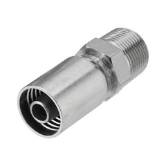12 Pack 1/2″ NPTF Hydraulic Hose End Fittings, 1/2″ I.D. Hose x 3/4″ NPTF Male