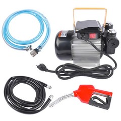 AC Fuel Transfer Pump Refueling Gun Kit 16GPM 110V 60Hz 550w Self-Priming 16ft