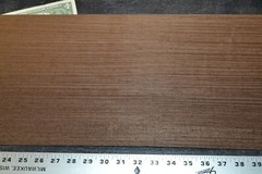 Wenge Raw Wood Veneer Sheet 9.5 x 49 inches 1/42nd thick 7682-42