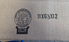HEAVY DUTY GNC Corrugated Boxes 11 x 6‑1/2 x 12 ECT 44, 95lb cap. | Bundle of 25