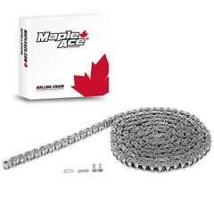 #40NP Nickel Plated Roller Chain 10 Feet plus Connecting Master Link
