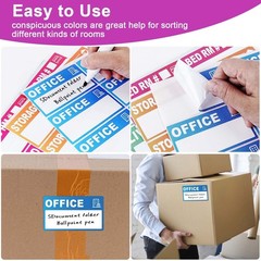 440 Count 3.5″ x 2″ Large Home Moving Packing Labels for 3-4 Bedroom House, 1…