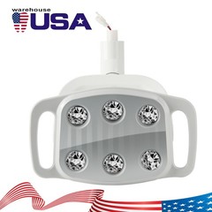 9W Dental 6 LED Lamp Oral Light Ra90 Lamp For Unit Chair 22MM / 26MM