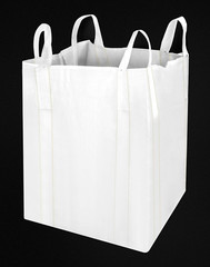 2Pcs FIBC Bulk Bags 1 Ton, 2200LBS Capacity Woven Polypropylene Sandbags 35”x43”