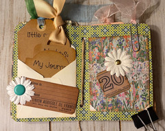 Junk Journal Handmade Booklet Book Vintage “Forest Animals” Pockets, Ephemera