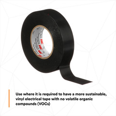 3M Temflex Vinyl Electrical Tape [7 mil] (175): 3/4 in. x 60 ft. (Black)