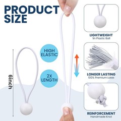 100 Pcs Ball Bungee Cords 6 Inch Bulk Bungee Balls Heavy Duty Outdoor Indoor …