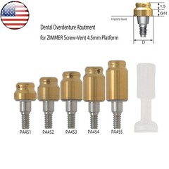 US Locator Abutment for Zimmer 3.5/4.5mm Retention Cap Inserts Tool 1.0-5.0mm GH