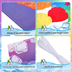Italian Ice Banners Sign 2 X 10 Feet Italian Ice Flag Oxford Fabric Banners with
