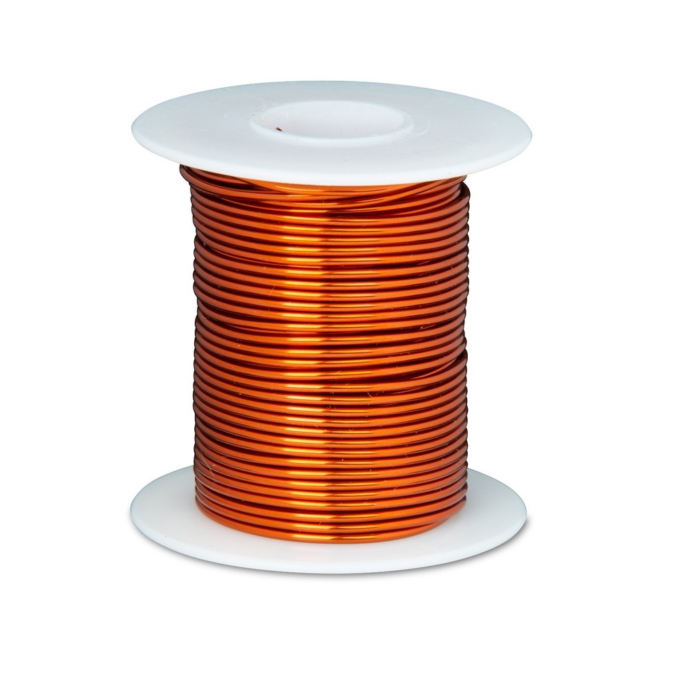 14 AWG Gauge Enameled Copper Magnet Wire 8oz 39′ Length 0.0671″ 200C Nat