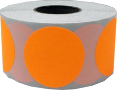 Circle Color Dot Stickers | 1.25″ Inches Round – 500 Pack | Pick One Color