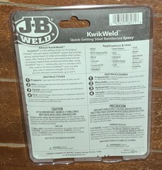 J-B- Weld KWIKWELD Quick Setting Steel Reinforced Epoxy ~Strength 3127 PSI~ 8271