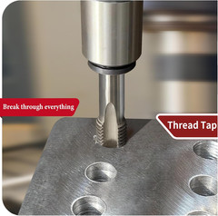 2Pcs M14X1.5Mm Metric Thread Tap, HSS 6542 14Mm X 1.5 Right Hand Taper & Plug Th