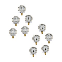 10 PACK LIQUID FILLED VACUUM GAUGE -30-15 PSI, 2.5″ FACE, 1/4″ NPT LOWER MOUNT