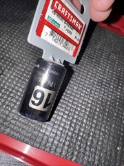 $15 Socket Sears Craftsman 34068 16mm 12pt Easy Read 1/2″ Drive Made USA Nos G2D