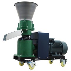 220V Animal Feed Pellet Mill Machine Pelletizer 3mm Plate 3 Roller 120-150KG/h