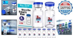 Medical-Grade Sterile Glass Vials with Flip Off Cap – 10 Vials, 3ml Each